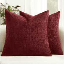 MIULEE Christmas Chenille Pillow Covers 18x18