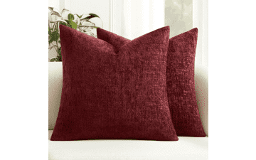 MIULEE Christmas Chenille Pillow Covers 18x18