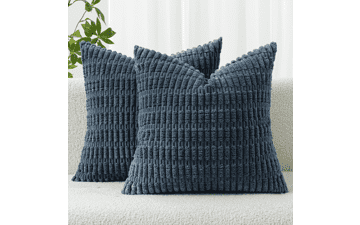 MIULEE Corduroy Throw Pillow Covers 18x18
