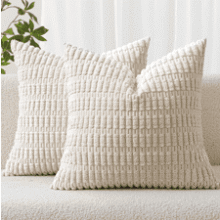 MIULEE Corduroy Throw Pillow Covers