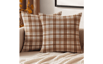 MIULEE Fall Plaid Pillow Covers 18x18