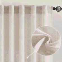 MIULEE Natural Linen Curtains
