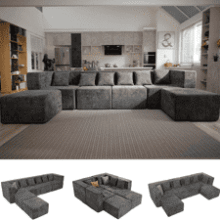 MONVANE Modular Sectional Cloud Couch
