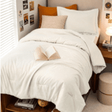 MUXHOMO Twin Comforter Set Ivory