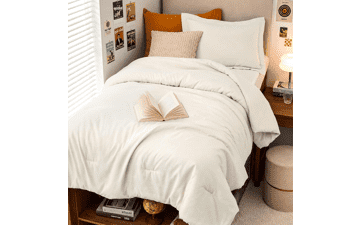 MUXHOMO Twin Comforter Set Ivory