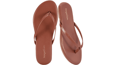 Mazeskin Women's Memory Foam Flip Flops