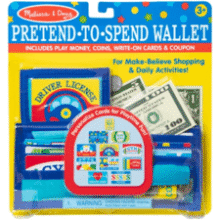 Melissa & Doug Pretend-to-Spend Toy Wallet