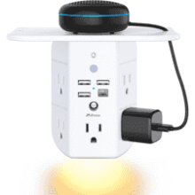 Mifaso Outlet Extender with Shelf