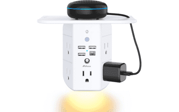 Mifaso Outlet Extender with Shelf
