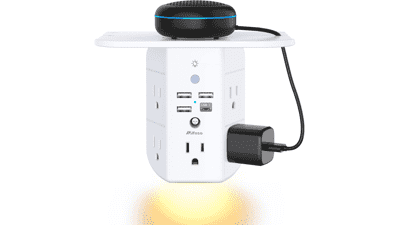 Mifaso Outlet Extender with Shelf