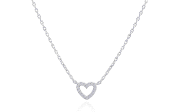 PAVOI 14K Gold Plated Heart Necklace