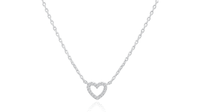 PAVOI 14K Gold Plated Heart Necklace