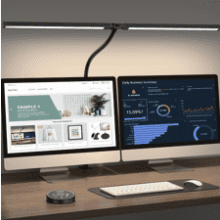 Pzloz LED Desk Lamp with Clamp