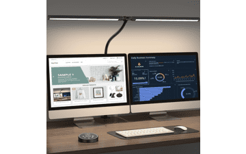 Pzloz LED Desk Lamp with Clamp