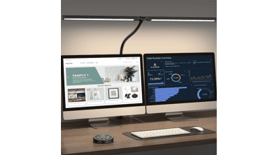 Pzloz LED Desk Lamp with Clamp