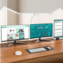 Pzloz LED Desk Lamp with Clamp