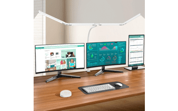 Pzloz LED Desk Lamp with Clamp