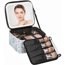 Relavel Travel Makeup Bag with LED Mirror