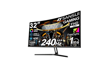 SANSUI 32 Inch Curved 240Hz Gaming Monitor