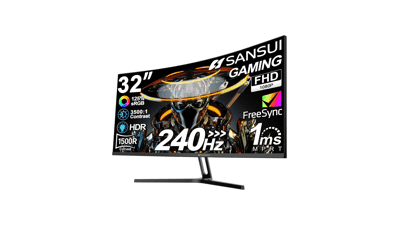 SANSUI 32 Inch Curved 240Hz Gaming Monitor