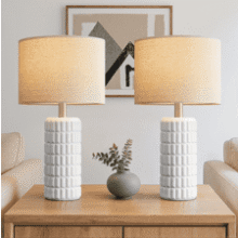 Seealle 23" Ceramic Table Lamps - Set of 2