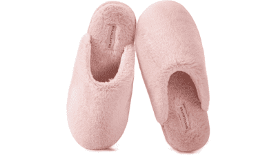 Snug Leaves Women's Fuzzy Memory Foam Slippers