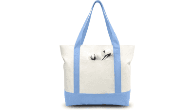 TOPDesign Canvas Tote Bags 30-Pack