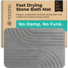 TOSORO Stone Bath Mat Diatomaceous Earth