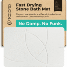 TOSORO Stone Bath Mat Diatomaceous Earth Shower Mat
