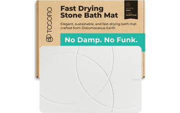 TOSORO Stone Bath Mat Diatomaceous Earth Shower Mat