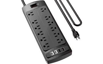 Teiobar 6Ft Extension Cord Power Strip
