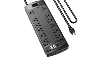 Teiobar 6Ft Extension Cord Power Strip