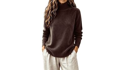 Turtleneck Cashmere Sweater for Women