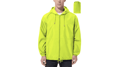 UIQUR Mens Waterproof Rain Jacket