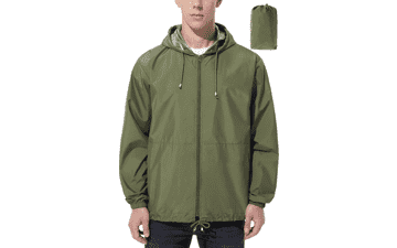 UIQUR Mens Waterproof Rain Jacket