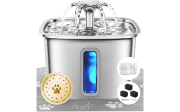 Veken 108oz Stainless Steel Cat Water Fountain