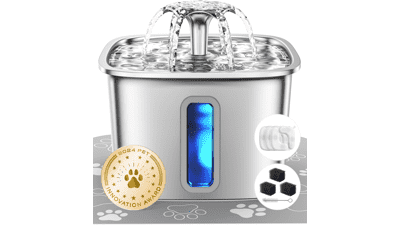 Veken 108oz Stainless Steel Cat Water Fountain