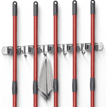 Voze Mop and Broom Holder Wall Mount