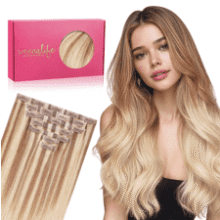 WENNALIFE Clip In Hair Extensions Human Hair