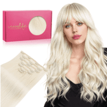 WENNALIFE Clip-In Human Hair Extensions 14 Inch
