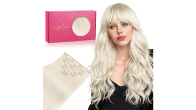 WENNALIFE Clip-In Human Hair Extensions 14 Inch