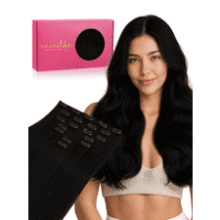 WENNALIFE Clip in Hair Extensions Real Human Hair