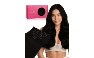 WENNALIFE Clip in Hair Extensions Real Human Hair