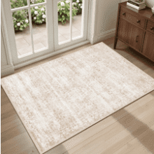 Washable 2x3 Area Rug Beige Brown