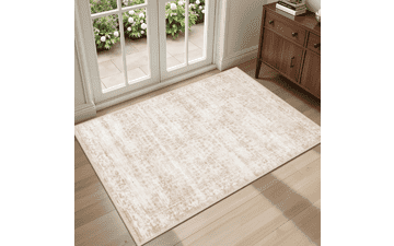 Washable 2x3 Area Rug Beige Brown