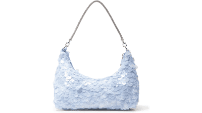 Women Sparkly Sequin Clutch Purse