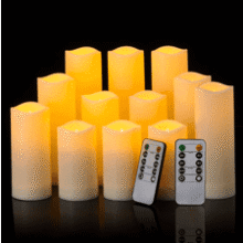 YOROXRG 12 Pack Flameless Candles with Remote