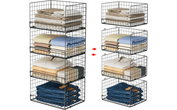 Yociyoga 4-Tier Stackable Closet Organizer