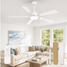 ZMISHIBO 52” Coastal Ceiling Fan with Light