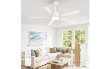 ZMISHIBO 52” Coastal Ceiling Fan with Light